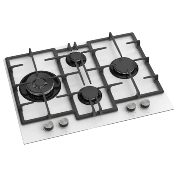 Plită încorporabilă pe gaz Zanetti ECO 1190 Sticlă călită / White photo 1