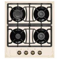 Plită încorporabilă pe gaz Zanetti ECO 1130 Retro Oțel emailat / Cream