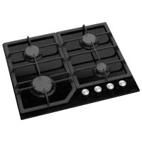 Plită încorporabilă pe gaz Zanetti ECO 1150 Sticlă călită / Black