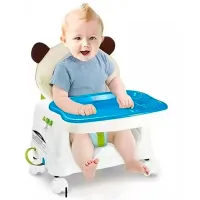 Scaun de masă 4Play HappyCuteBaby 3in1 Jungle (00688653) / 12 luni / Green photo 2