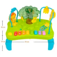Scaun de masă 4Play HappyCuteBaby 3in1 Jungle (00688653) / 12 luni / Green photo 7