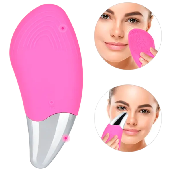 Aparat de curățare a feței Ultrasonic BR-020 Pink photo 2