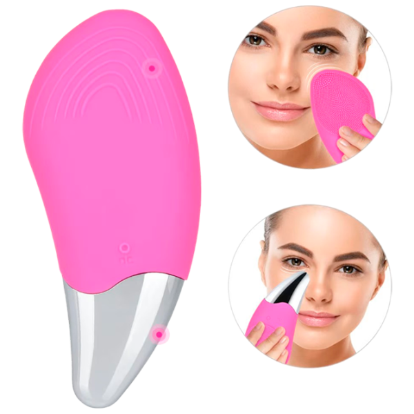 Aparat de curățare a feței Ultrasonic BR-020 Pink photo 2