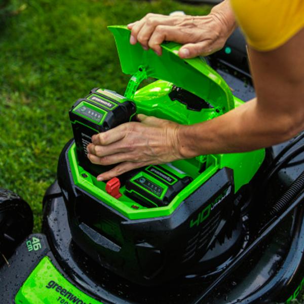 Mașină de tuns iarbă cu acumulator Greenworks GD40LM46SP Manual photo 4