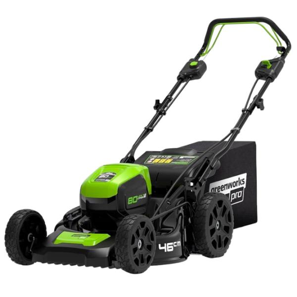 Mașină de tuns iarbă cu acumulator Greenworks GD80LM46Kit Autonom photo 1