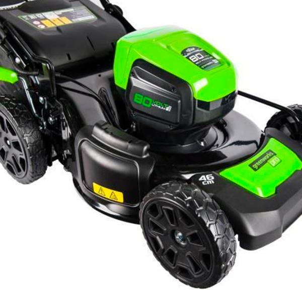 Mașină de tuns iarbă cu acumulator Greenworks GD80LM46Kit Autonom photo 4