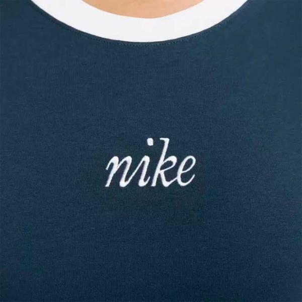 Tricou pentru femei Nike Chill Knit Slim Cropped Tee  / Navy photo 4