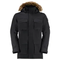 Ветровка для мужчин Jack Wolfskin Glacier Canyon Parka Демисезон / Черный