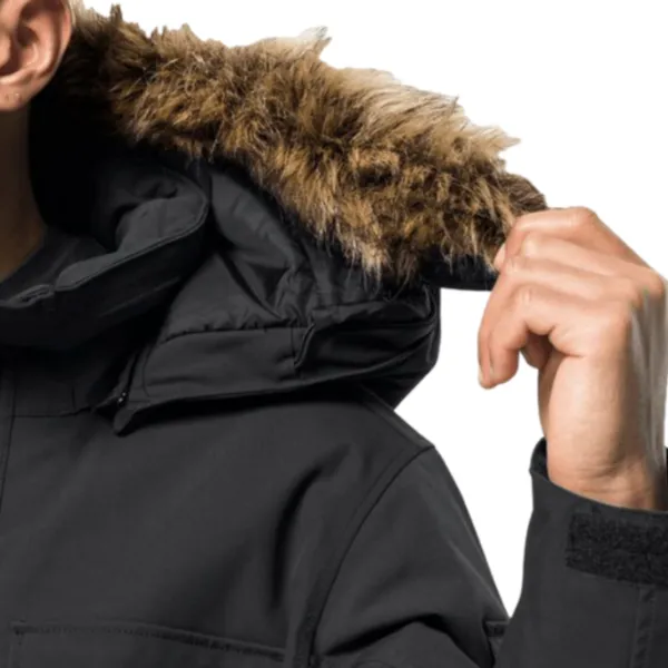 Jachetă pentru bărbați Jack Wolfskin Glacier Canyon Parka Demisezon / Black photo 4 Jachetă pentru bărbați Jack Wolfskin Glacier Canyon Parka Demisezon / Black photo 4