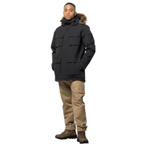 Jachetă pentru bărbați Jack Wolfskin Glacier Canyon Parka Demisezon / Black photo 3 Jachetă pentru bărbați Jack Wolfskin Glacier Canyon Parka Demisezon / Black photo 3
