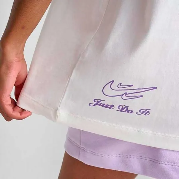 Tricou pentru femei Nike Dance Oversized Short-Sleeve Tee  / White photo 4