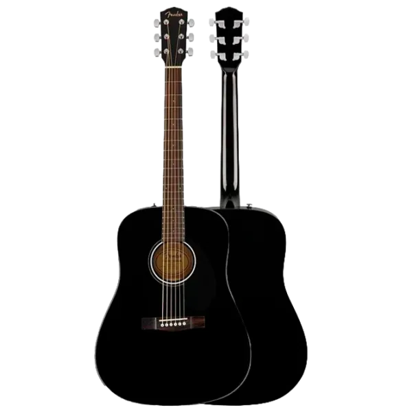 Chitară acustică Fender CD-60S WF 4/4, Dreadnought, Black photo 3