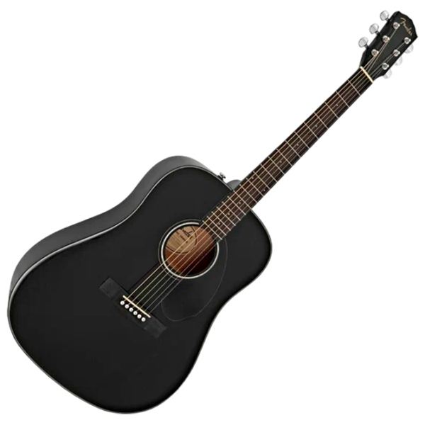 Chitară acustică Fender CD-60S WF 4/4, Dreadnought, Black photo 6