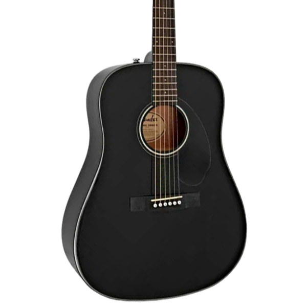 Chitară acustică Fender CD-60S WF 4/4, Dreadnought, Black photo 7