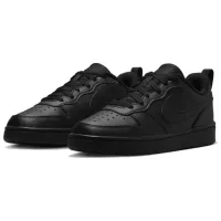 Кеды для мальчиков Nike Court Borough Low Recraft (Gs) Демисезон / Черный