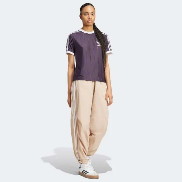 Tricou pentru femei Adidas 3 S Pnst Tee  / Violet photo 4