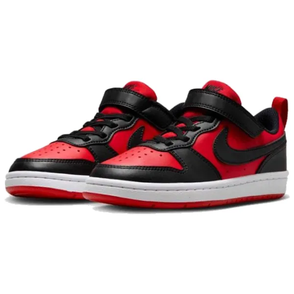 Ghete pentru băieți Nike Court Borough Low Recraft (Ps) Demisezon / Black Red photo 1 Ghete pentru băieți Nike Court Borough Low Recraft (Ps) Demisezon / Black Red photo 1