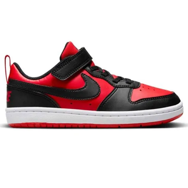 Ghete pentru băieți Nike Court Borough Low Recraft (Ps) Demisezon / Black Red photo 2 Ghete pentru băieți Nike Court Borough Low Recraft (Ps) Demisezon / Black Red photo 2
