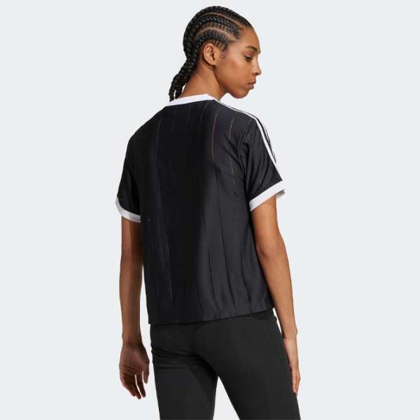 Футболка для женщин Adidas Adicolor 3-Stripes Pinstripe Tee  / Черный photo 2