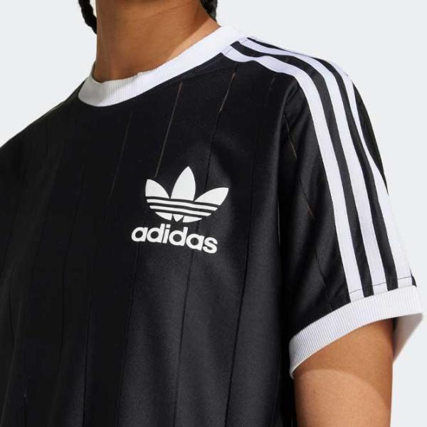 Футболка для женщин Adidas Adicolor 3-Stripes Pinstripe Tee  / Черный photo 4