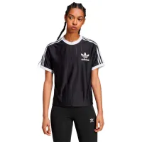 Tricou pentru femei Adidas Adicolor 3-Stripes Pinstripe Tee  / Black
