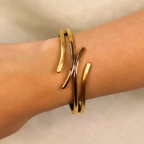 Браслет для женщин Boccia 0396-04 Титан / Золото photo 2 Браслет для женщин Boccia 0396-04 Титан / Золото photo 2