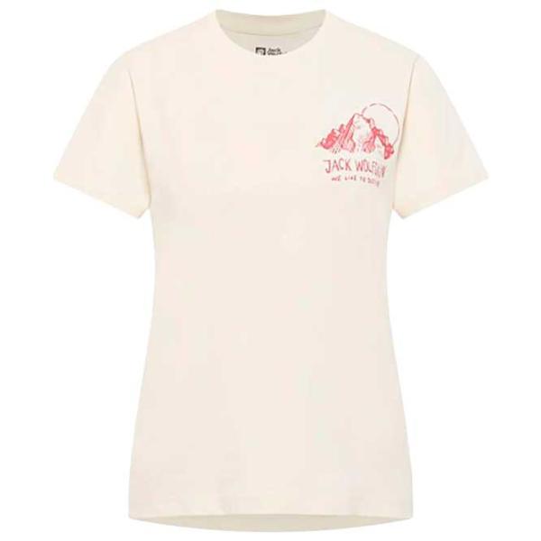 Tricou pentru femei Jack Wolfskin Bergblick T W  / Beige photo 1