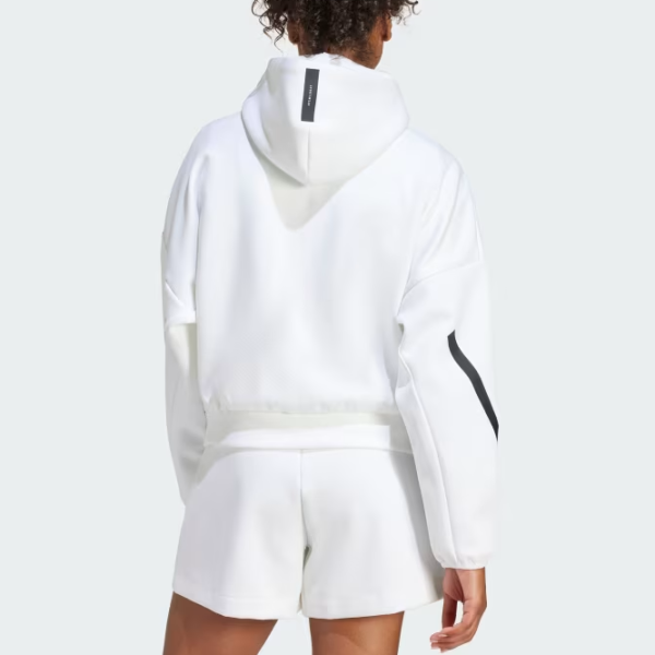 Jachetă sport pentru femei Adidas ADJE7849  XL / White photo 2 Jachetă sport pentru femei Adidas ADJE7849  XL / White photo 2