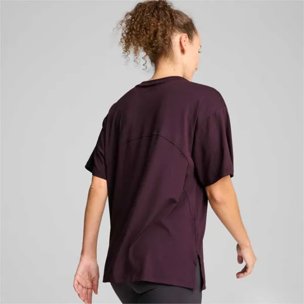 Tricou pentru femei Puma Cloudspun Tee - Reg  / Bordo photo 4