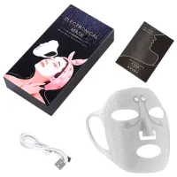 Aparat de curățare a feței Ultrasonic EMS White photo 2