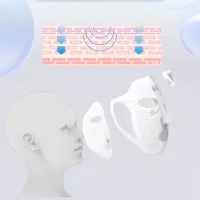 Aparat de curățare a feței Ultrasonic EMS White photo 3