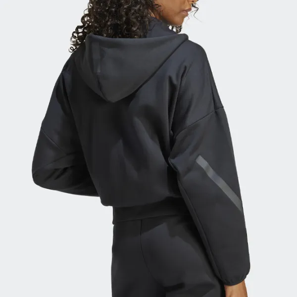 Спортивная куртка для женщин Adidas ADJE7848  XS / Черный photo 2 Спортивная куртка для женщин Adidas ADJE7848  XS / Черный photo 2