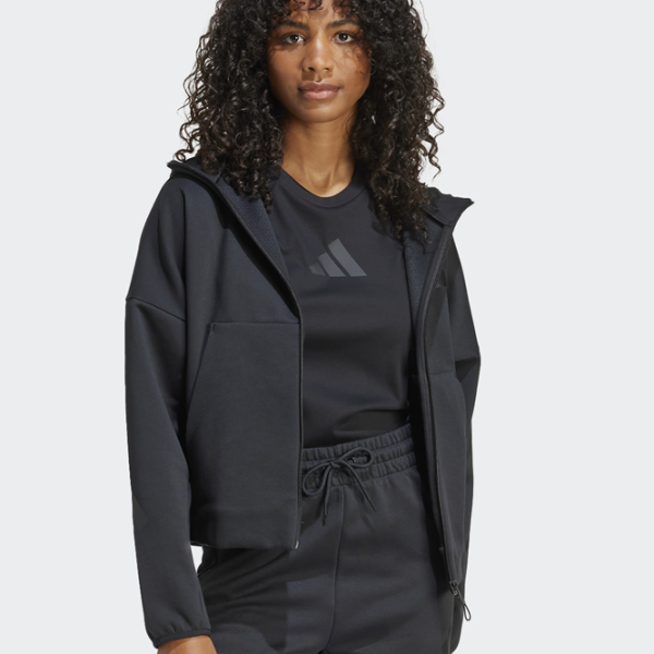 Спортивная куртка для женщин Adidas ADJE7848  XS / Черный photo 5 Спортивная куртка для женщин Adidas ADJE7848  XS / Черный photo 5