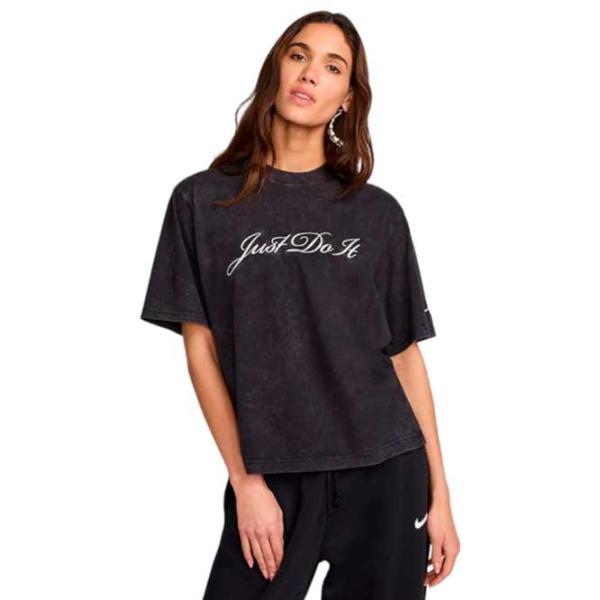 Tricou pentru femei Nike W Nsw Tee Boxy Wash  / Black photo 1