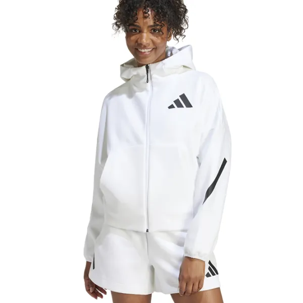 Jachetă sport pentru femei Adidas ADJE7849  L / White photo 5 Jachetă sport pentru femei Adidas ADJE7849  L / White photo 5