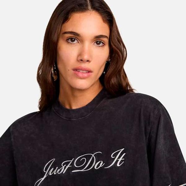 Tricou pentru femei Nike W Nsw Tee Boxy Wash  / Black photo 4