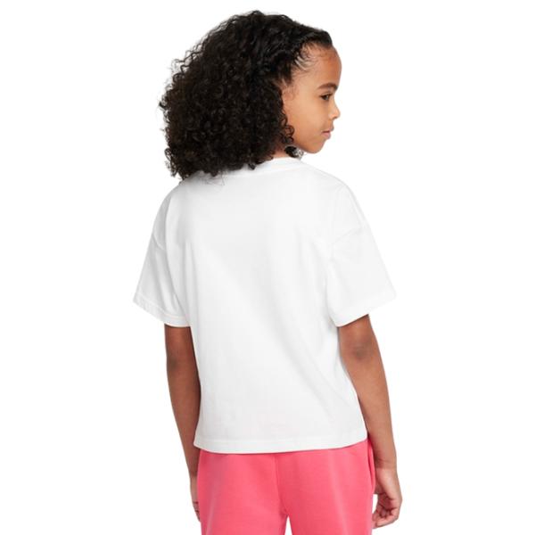 Tricou pentru fete Nike Nsw Boxy Tee Hang In There  / White photo 3 Tricou pentru fete Nike Nsw Boxy Tee Hang In There  / White photo 3