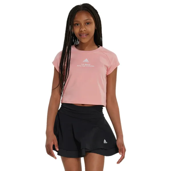 Футболка для девочек Adidas Street Jam Short Tee  / Light Pink photo 2 Футболка для девочек Adidas Street Jam Short Tee  / Light Pink photo 2