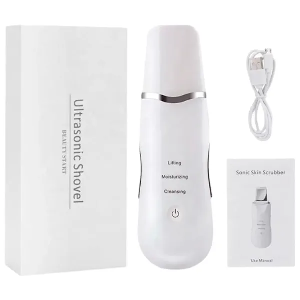 Aparat de curățare a feței Ultrasonic ZTY-0917 White photo 2