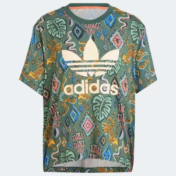 Tricou pentru femei Adidas Farm Tee  / Green photo 5