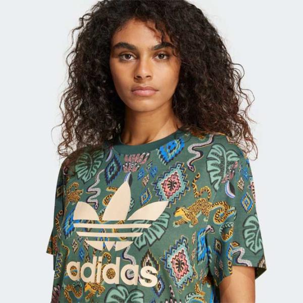 Tricou pentru femei Adidas Farm Tee  / Green photo 5