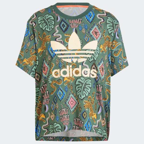 Tricou pentru femei Adidas Farm Tee  / Green photo 2