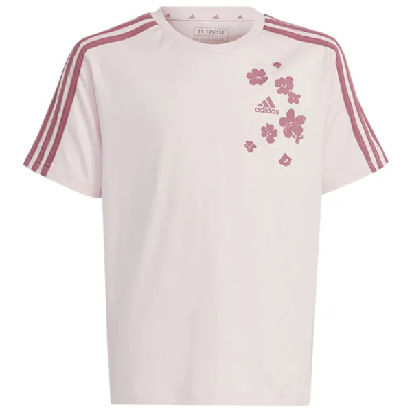 Tricou pentru fete Adidas Jg Flower Tee  / Pink photo 1