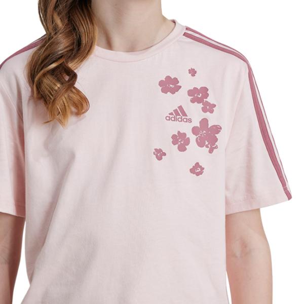 Tricou pentru fete Adidas Jg Flower Tee  / Pink photo 4 Tricou pentru fete Adidas Jg Flower Tee  / Pink photo 4