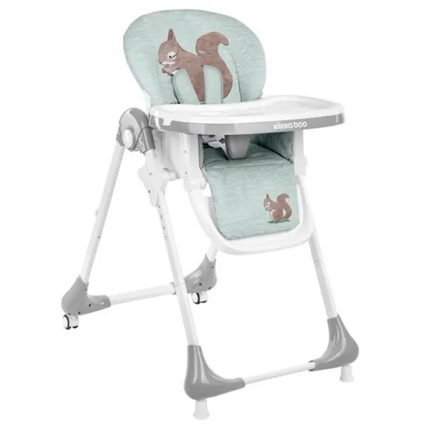 Scaun de masă Kikka Boo Sweet Nature Squirrel (3801004011347) / 6 luni / Mint  photo 1 Scaun de masă Kikka Boo Sweet Nature Squirrel (3801004011347) / 6 luni / Mint  photo 1