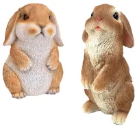 Figurine de grădină ProGarden Iepure cu urechi lăsate în jos Ceramică / Multicolor