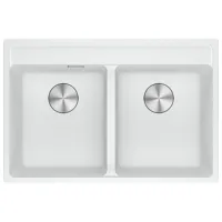 Chiuvetă Franke MRG 620-35-35 TL 76 x 51 / Piatră artificială / Bianco