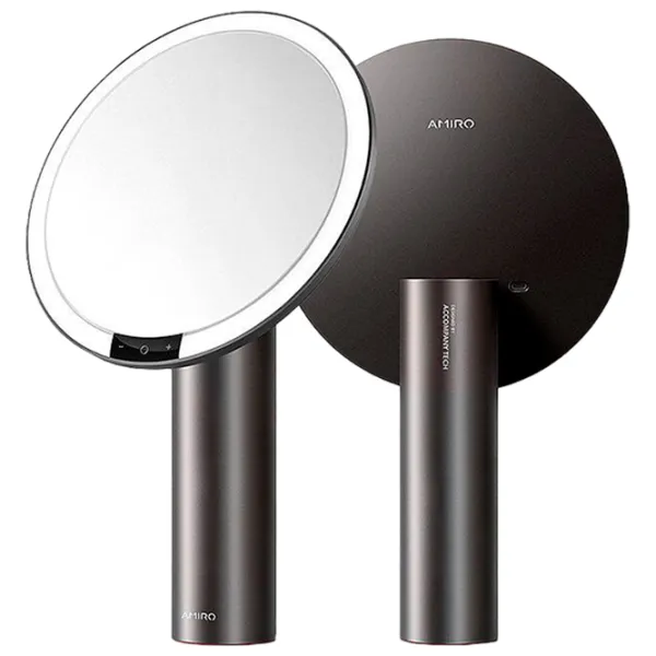 Зеркало для макияжа Xiaomi Amiro O-Series HD Daylight Односторонняя / Черный photo 3