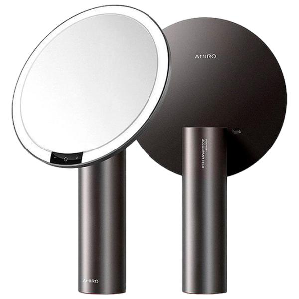 Зеркало для макияжа Xiaomi Amiro O-Series HD Daylight Односторонняя / Черный photo 3