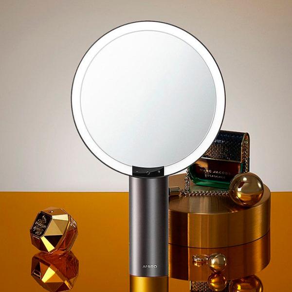 Зеркало для макияжа Xiaomi Amiro O-Series HD Daylight Односторонняя / Черный photo 7